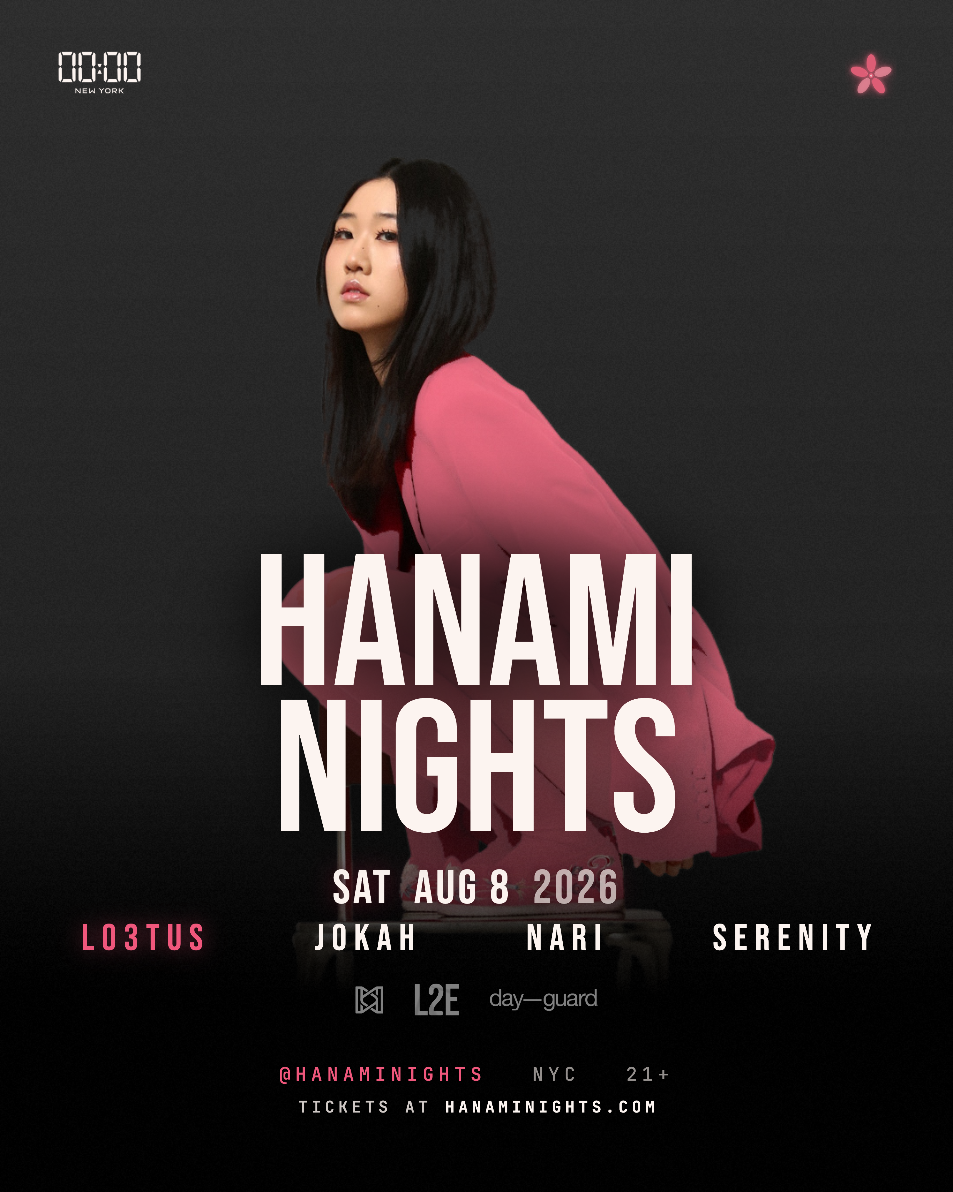 Hanami Nights Aug 8 flyer